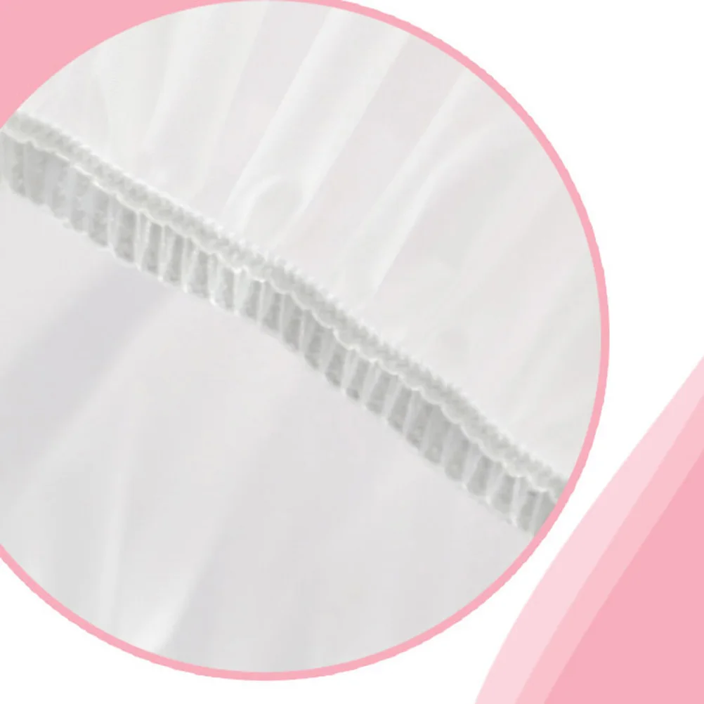 

24pcs Waterproof Shower Cap Bathing Hat with Cloth Lining Reusable Soft Elastic Band Protect Hair Shower Spa Travel Lightweight