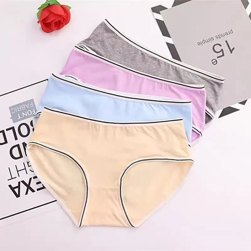 10Pcs/Lot Cotton Teens Teenage Panties Kids Underwear Children Cotton Kids Girls Puberty 10-16y