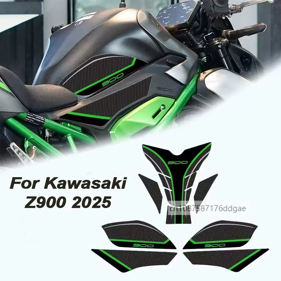 

ДЛЯ Kawasaki Z900, 2025, модифицированные наклейки на топливный бак, боковые наклейки с теплоизоляцией, устойчивая к царапинам защитная палка
