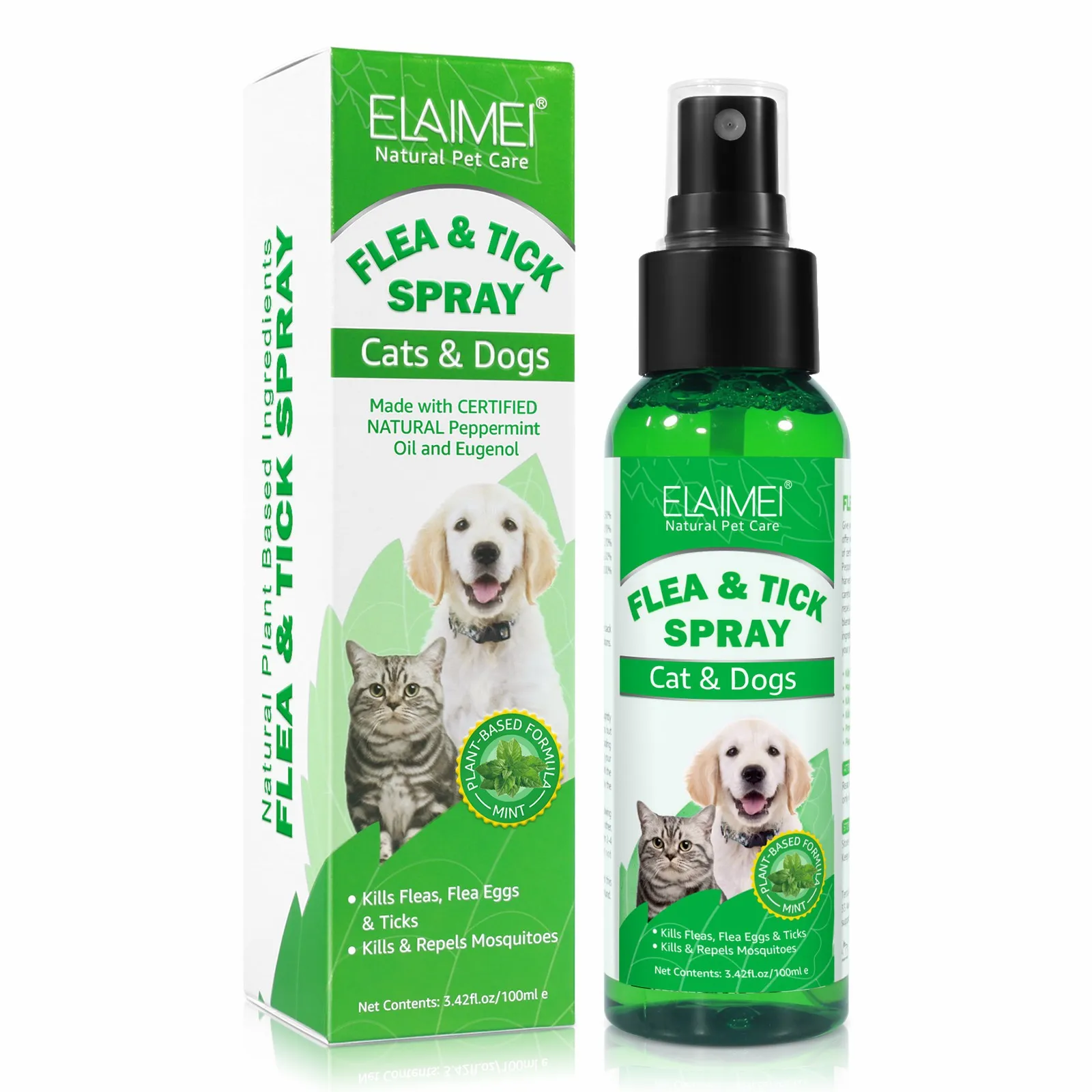 Pet insecticide spray, external insecticide for dogs, ticks, fleas, lice, cats and dogs, general spray