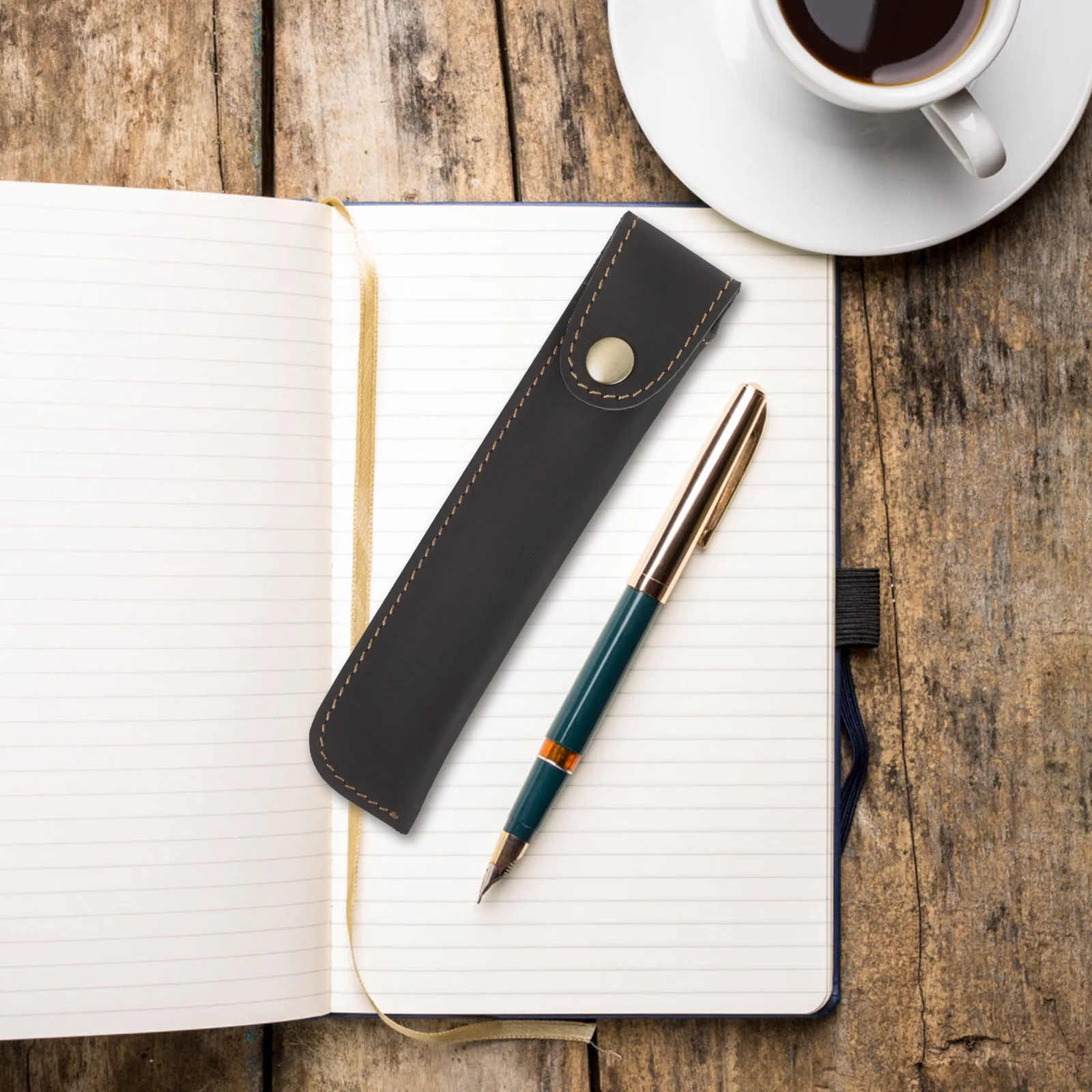 

Pen Case Lightweight Portable Holder for Single Pen Fountain Pens Pencils Stationery Gift Cowhide Bag Student Supplies