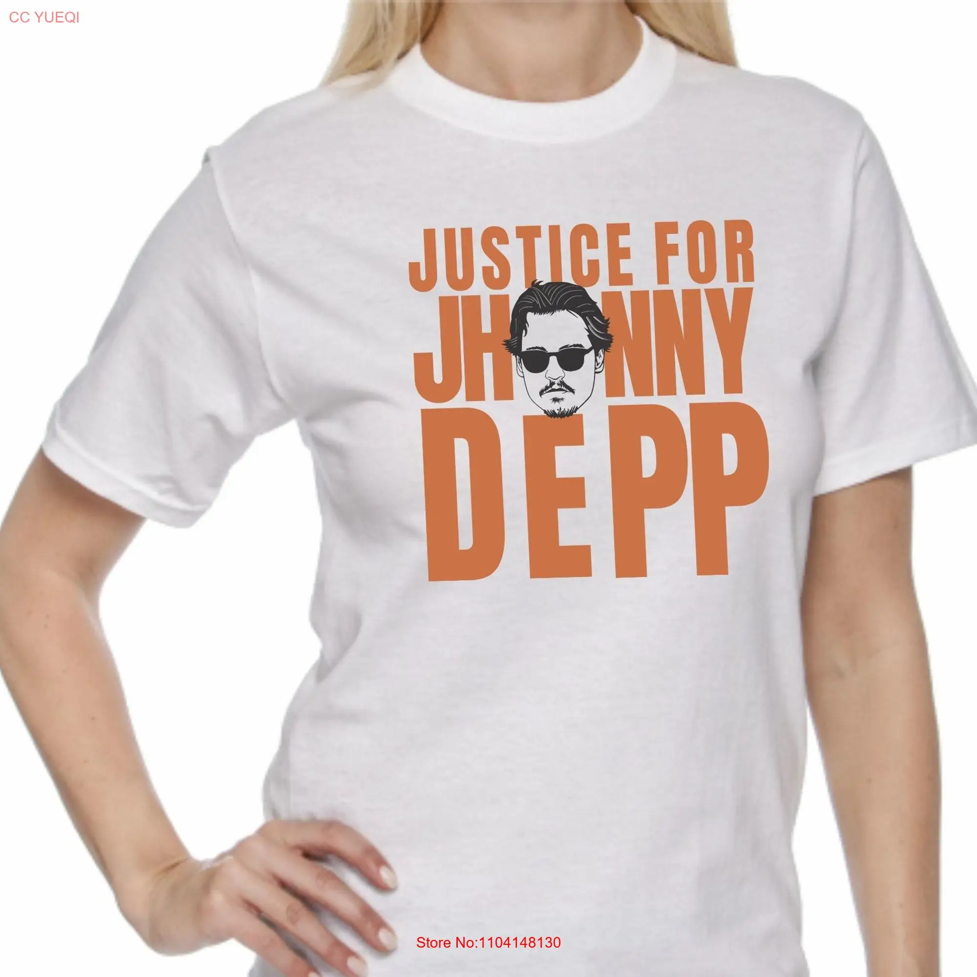 Jhonny Depp T Shirt justice for camisetas de juicio Amber Heard vs long or short sleeves