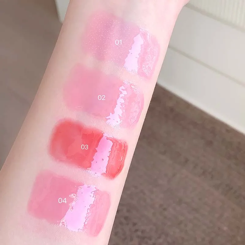 Cappuvini Cat temperatuurveranderende lipolie Verdunt liplijnen met transparante fijne glitterlipgloss om stekelige lip te creëren