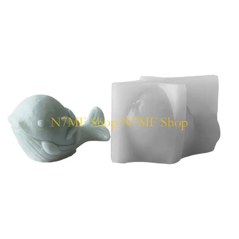 

N7MF Multipurpose Dolphin Sturdy Silicone Tray for Ice Sweets and Baked Goods Party Supplies Decoration Tool Household Use