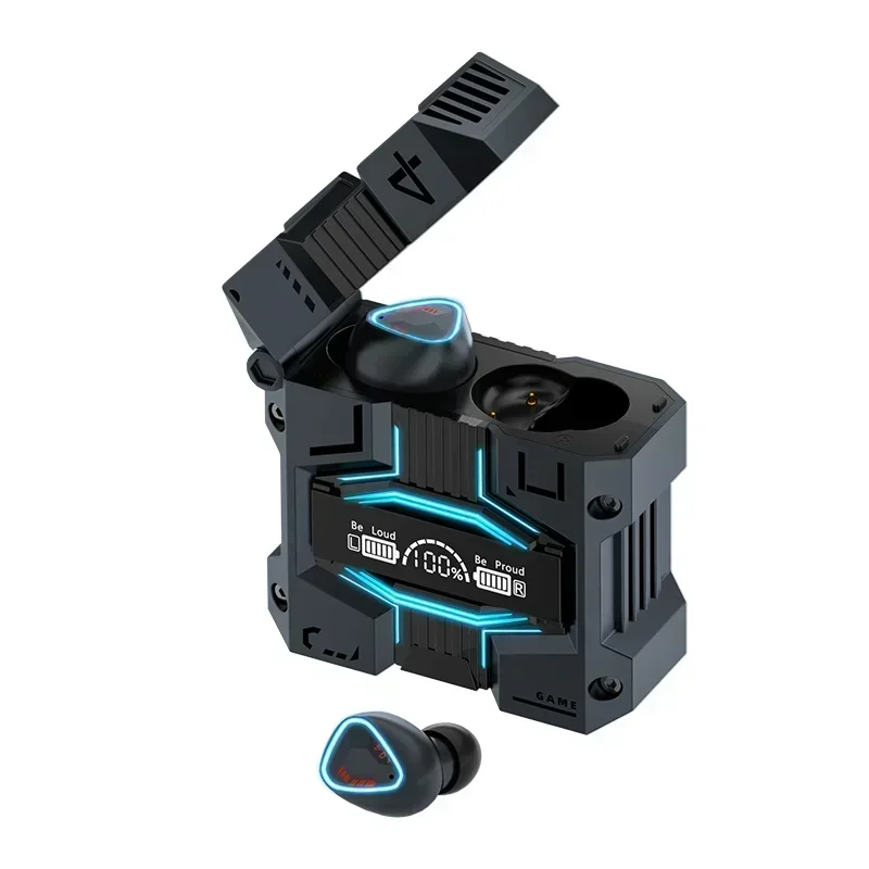 

Bluetooth Headphones Mecha Gaming Headset Low Latency In-Ear Noise M45 Reduction Earphones Touch Control Earbud TWS Wireless