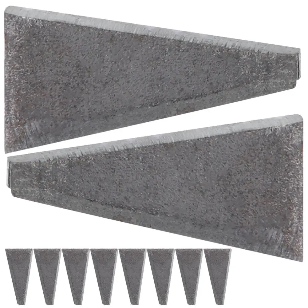 

10 Pcs Triangle Wedge Reinforcement Tool High Carbon Steel Hatchet Axe Repair Durable Metal Wedge For Home Outdoor