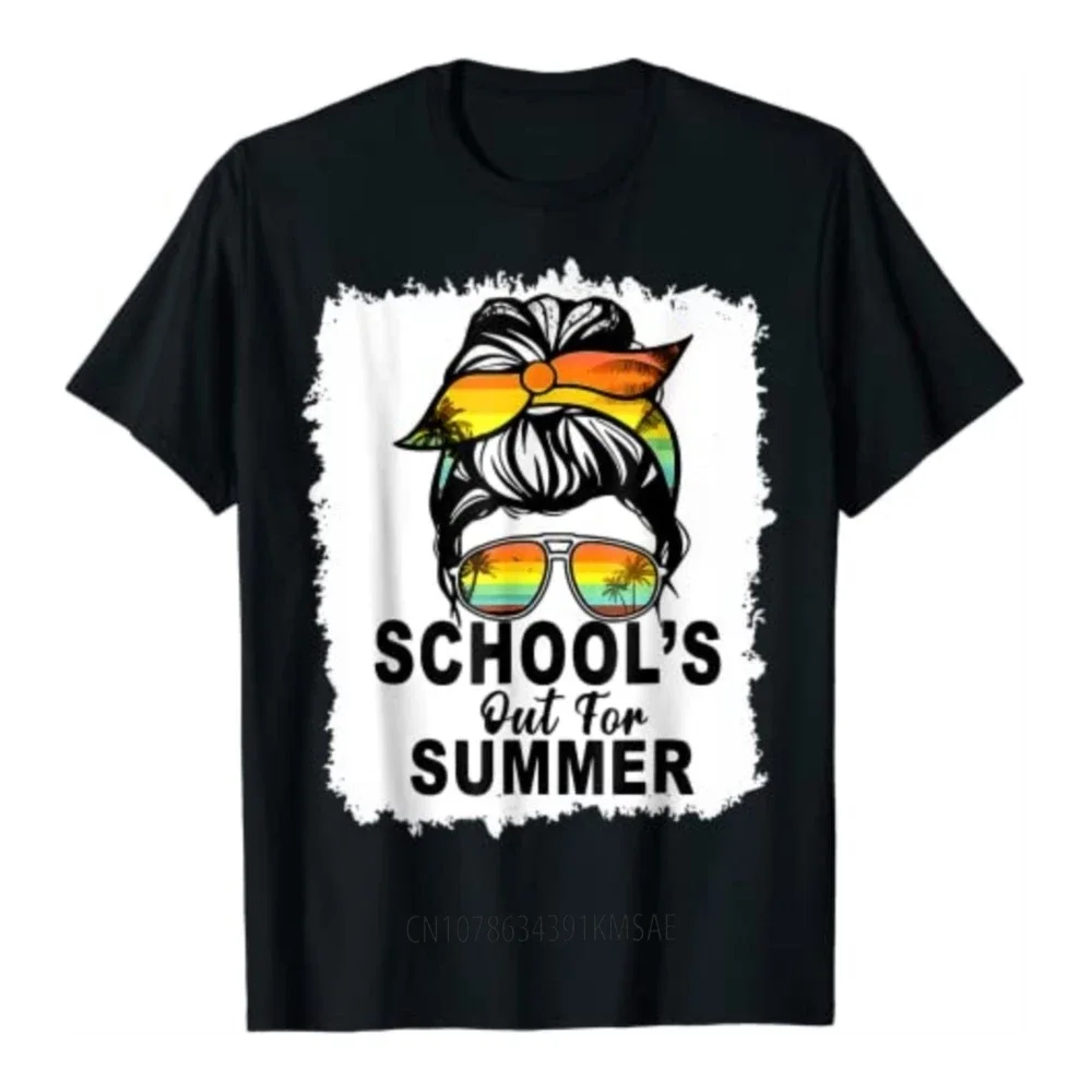 Happy Last Day of School Teacher Student Hello-Summer Graduation T-Shirt School's Out for Summer Graphic Tee Vacation Clothes