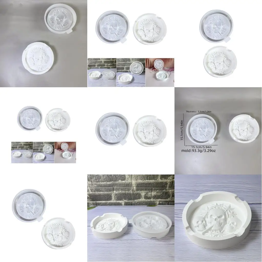 

Премиальная силиконовая форма для пепельницы в виде черепа для проектов из бетона из смолы