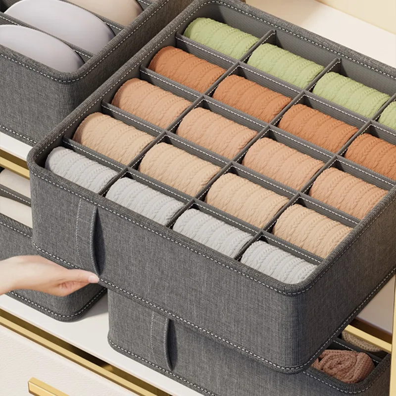 Unterwäsche Schrank Schublade Organizer Socken Kleidung Aufbewahrungsbox Kleiderschrank Organizer Kleidung Krawatten Hosen BH Socken Lagerung Organizer – Detail 4