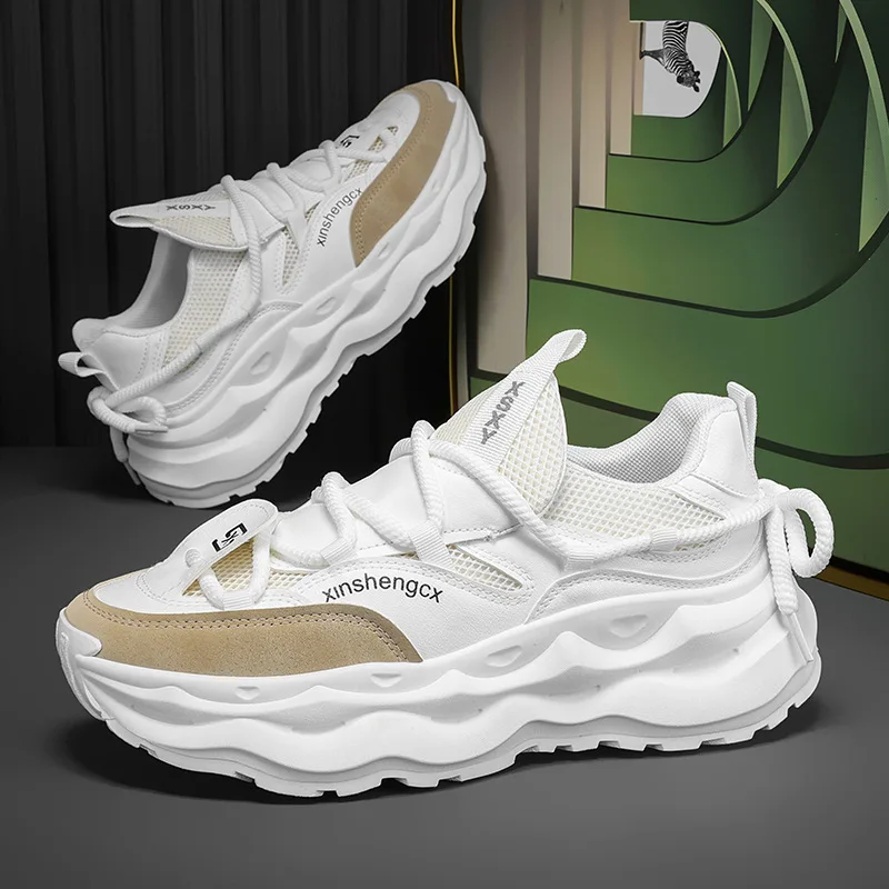 Men's Sneaker Outdoor Mesh Breathable Casual Shoes for Men Luxury Brand Sports Shoes Comfortable Platform Shoes Tenis Masculino