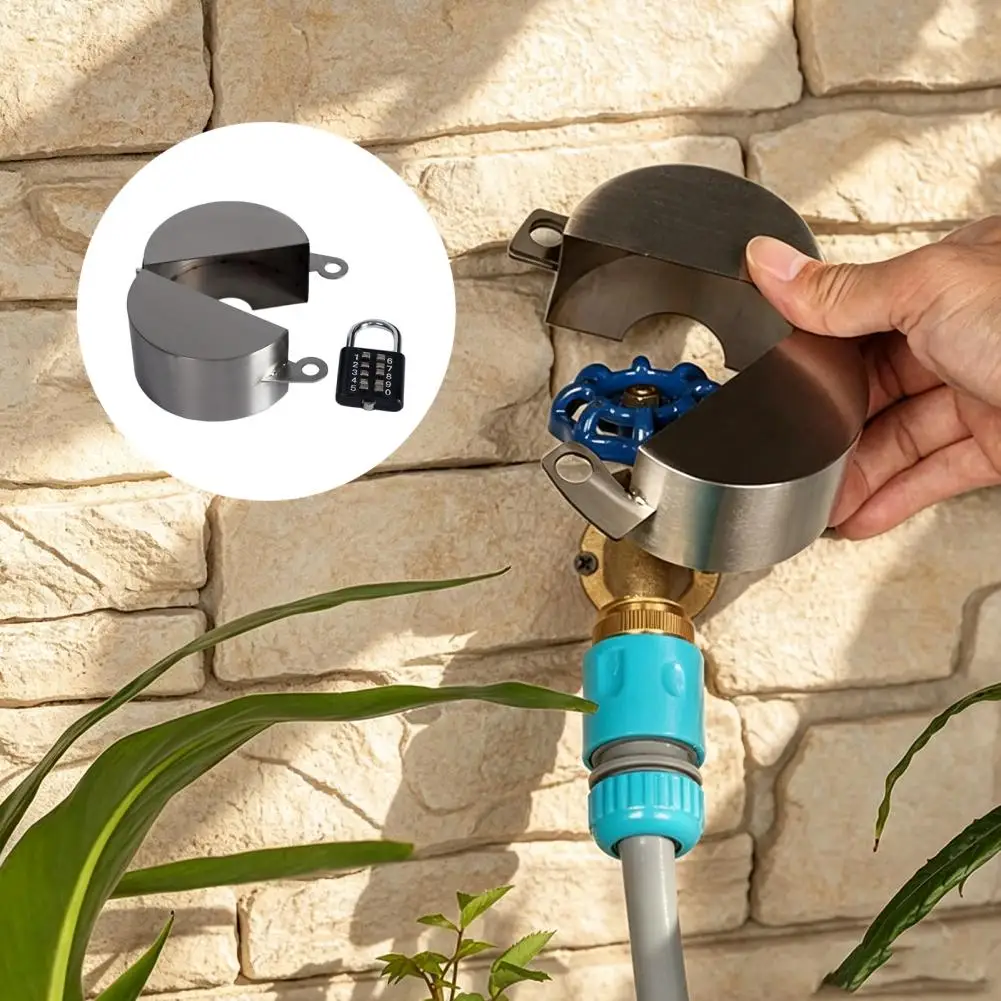 Outdoor Faucet Security Cover Outdoor Faucet Lock with Password Security Heavy Duty Water Spigot Protector Anti-theft for Use