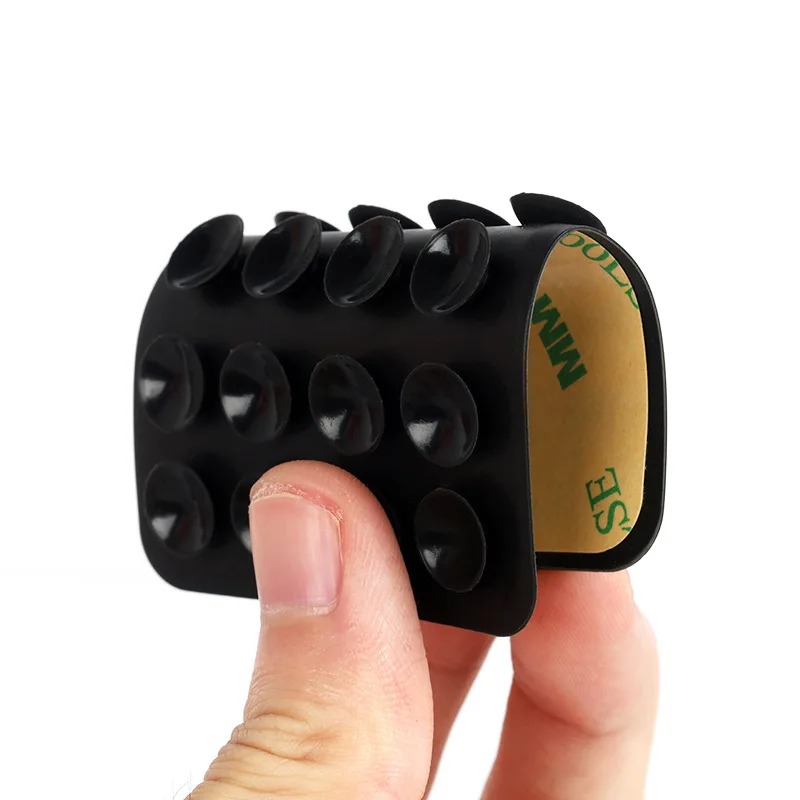 แผ่นดูดซิลิโคนสติกเกอร์ด้านหลังถ้วยดูดที่วางโทรศัพท์ซิลิโคนถ้วยสมาร์ทโฟนขาตั้งติดผนังคงที่สําหรับกระเบื้องเซรามิคแก้ว