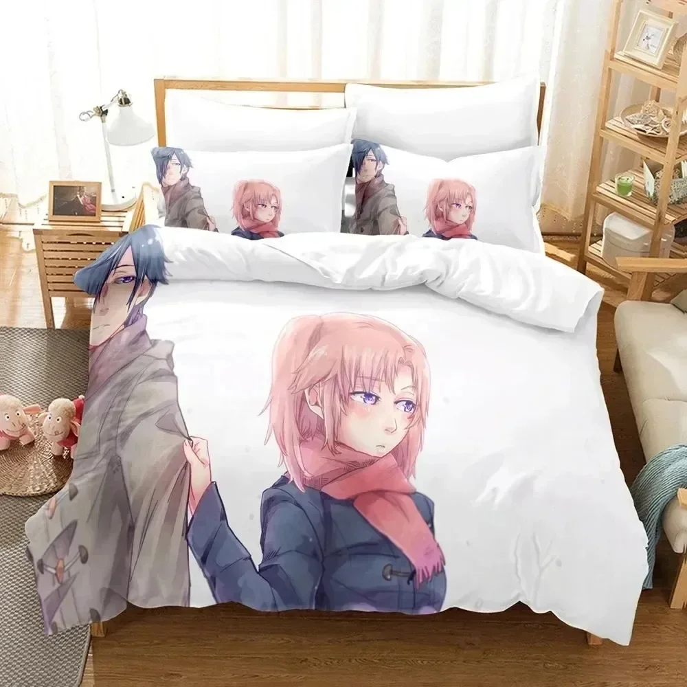 Engaged To The Unidentified Bedding Set 3D Printed Suitable for Bedroom Duvet Cover Set With Pillowcases Kids Home Textile