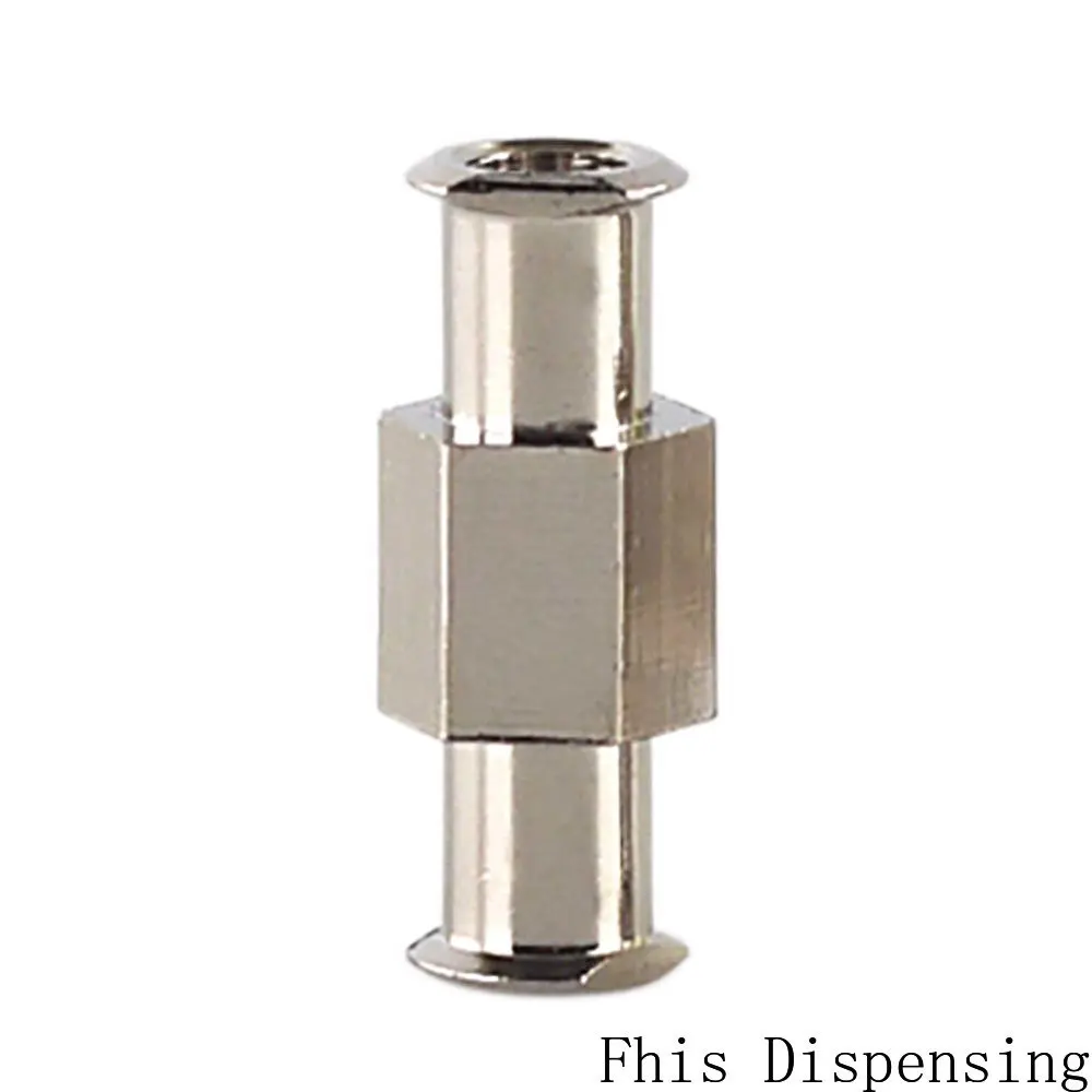 Joints or Connector for Luer Lock Syringe Pack of 10 Metal Double