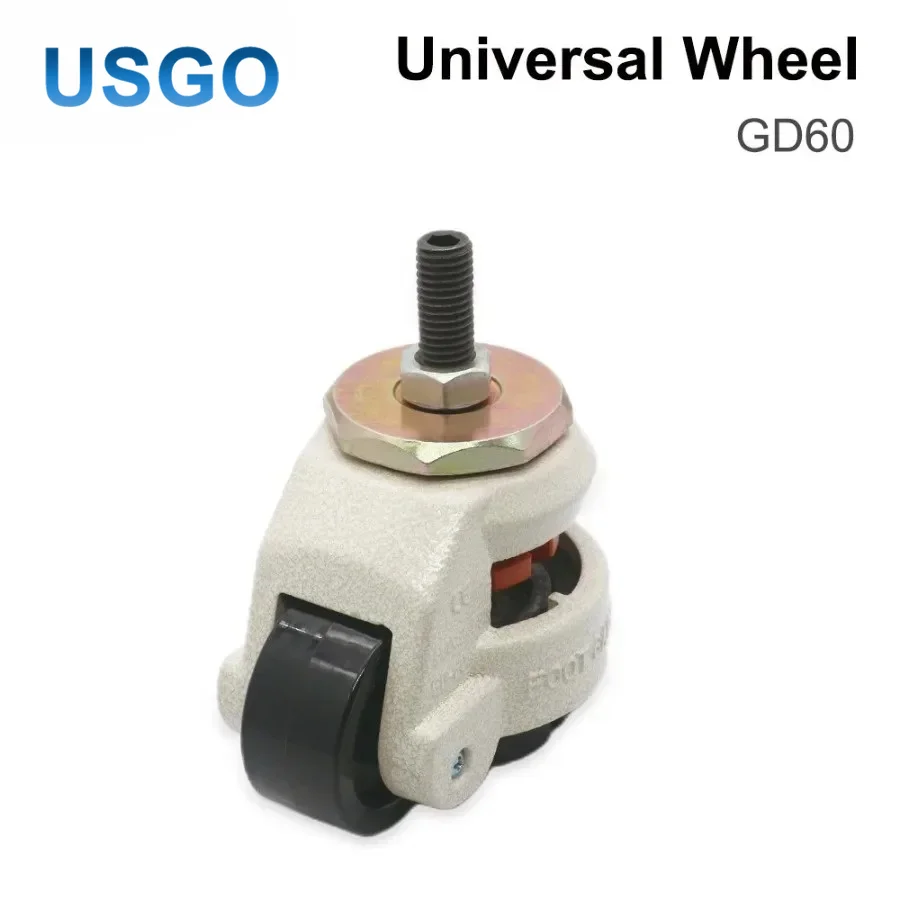 USGO GD-60S Leveling Caster Wheel M12 Thread Adjustable Swivel Casters for CO2 Laser Cutting Engraving Machine