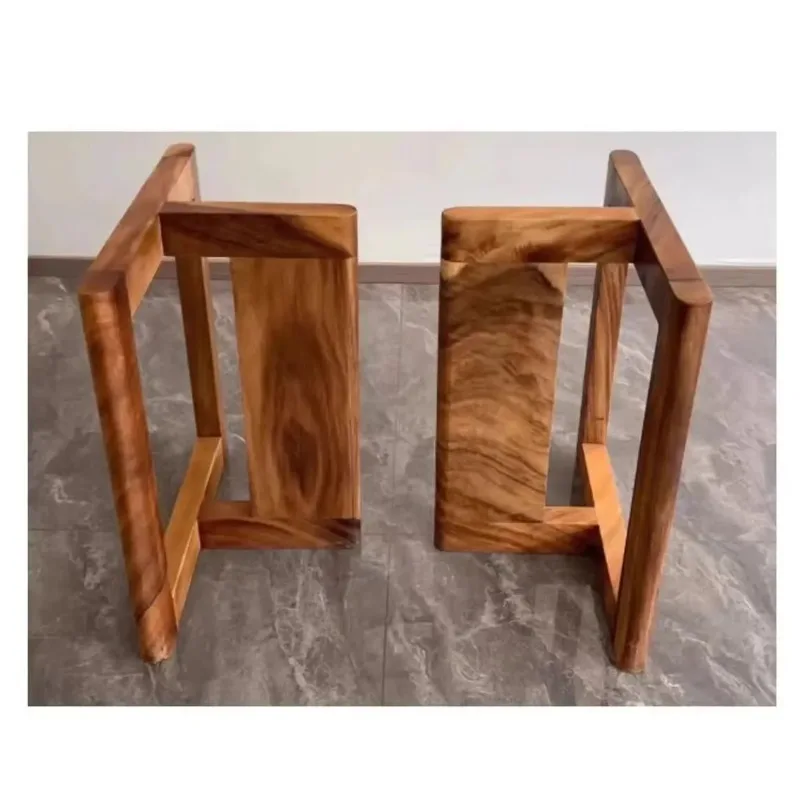 Factory Directly Solid Wood Leg for Dining Table New Design No Need Assembling Legs