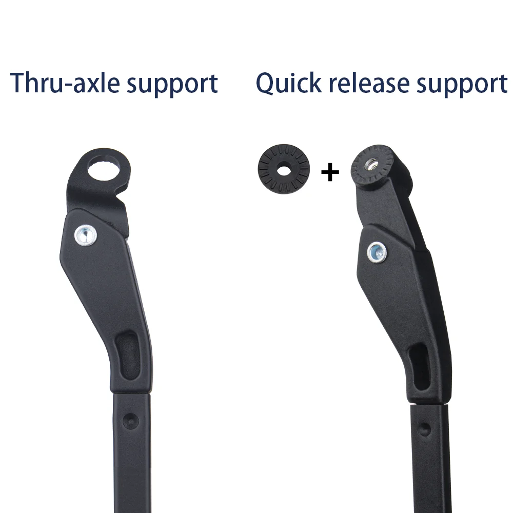 Bolany Adjustable MTB Bicycle Kickstand Parking Rack Support Stand Cycling Parts Bike Holder For Thru-axle Quick Release Frames