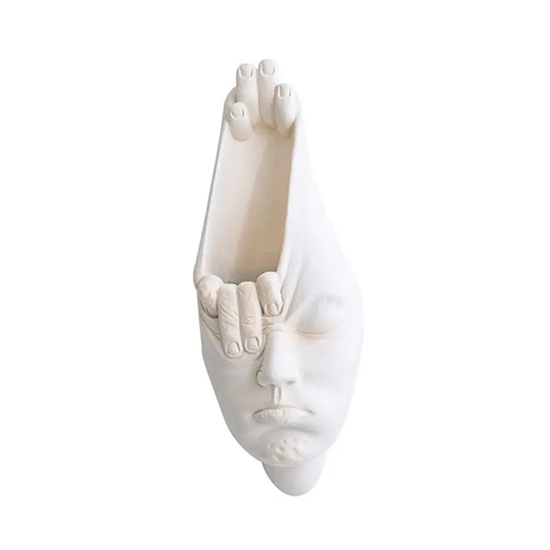 

Настенная ваза AEE6-«Скандинавское абстрактное человеческое лицо» — настенное кашпо в виде портрета человека, декор для дома