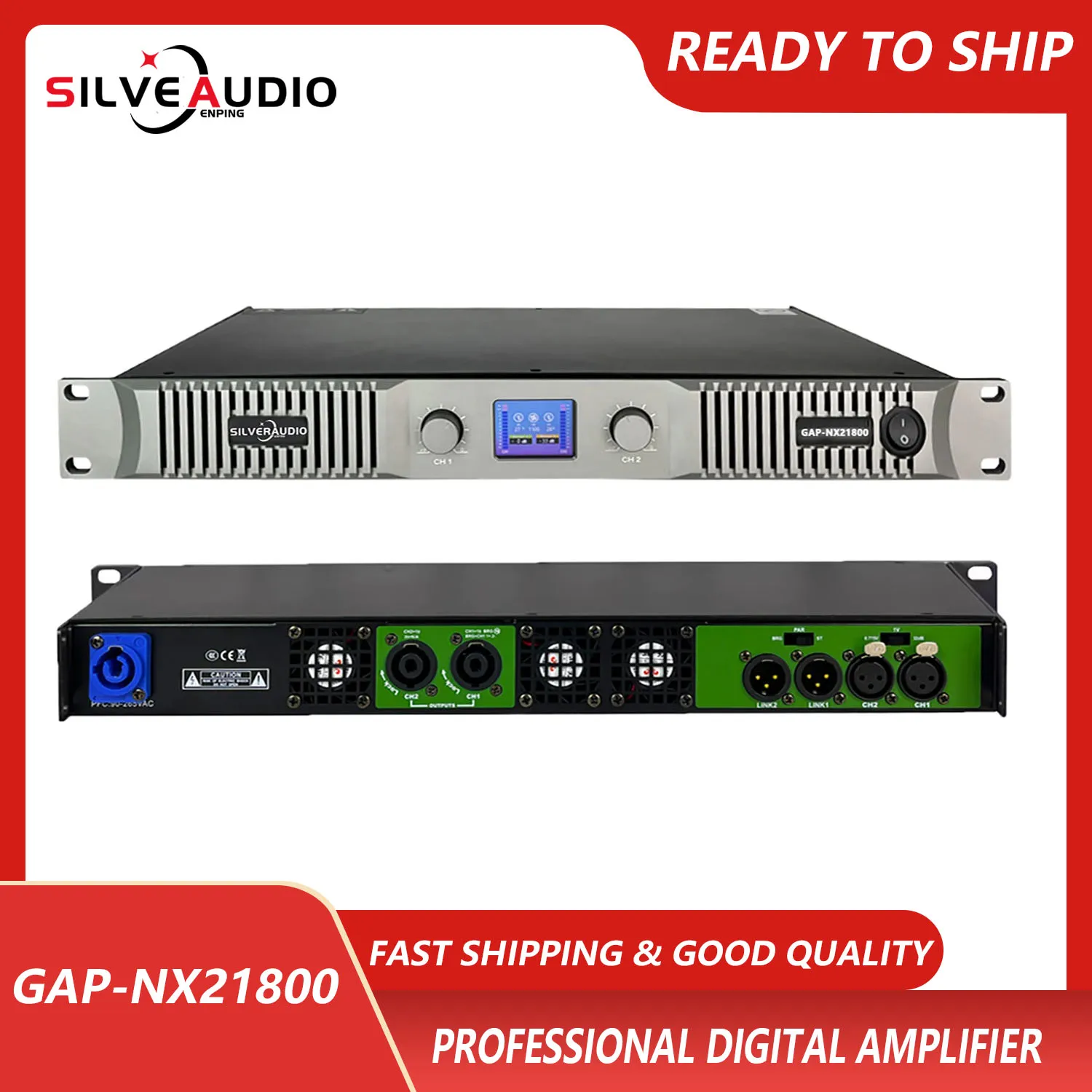 GAP-NX21800 Power Amplifier Professional 1800W*2 For High-End Entertainment