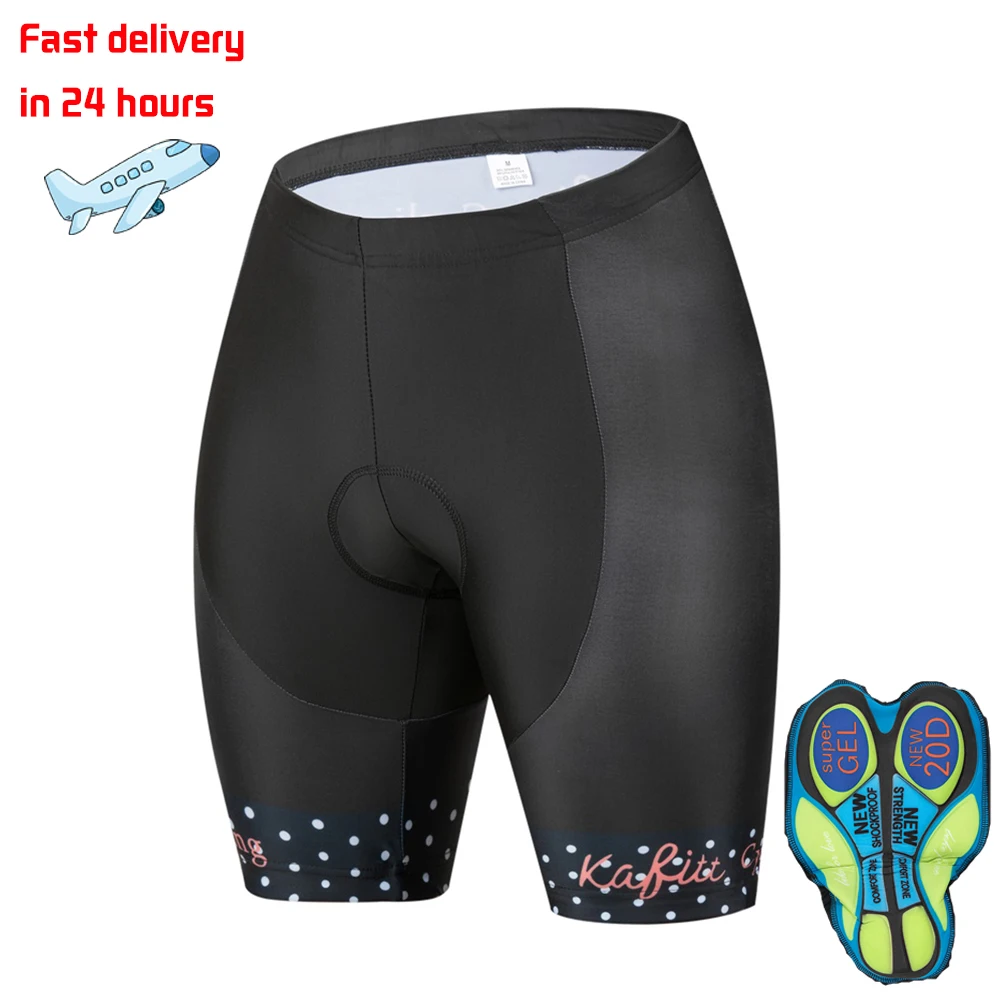 Kafitt Women\'s Short Pants Clothing MTB Road Cycling Shorts Quick-Drying Uniform Breathable Men\'s 20D Gel Pad 24H Fast Delivery