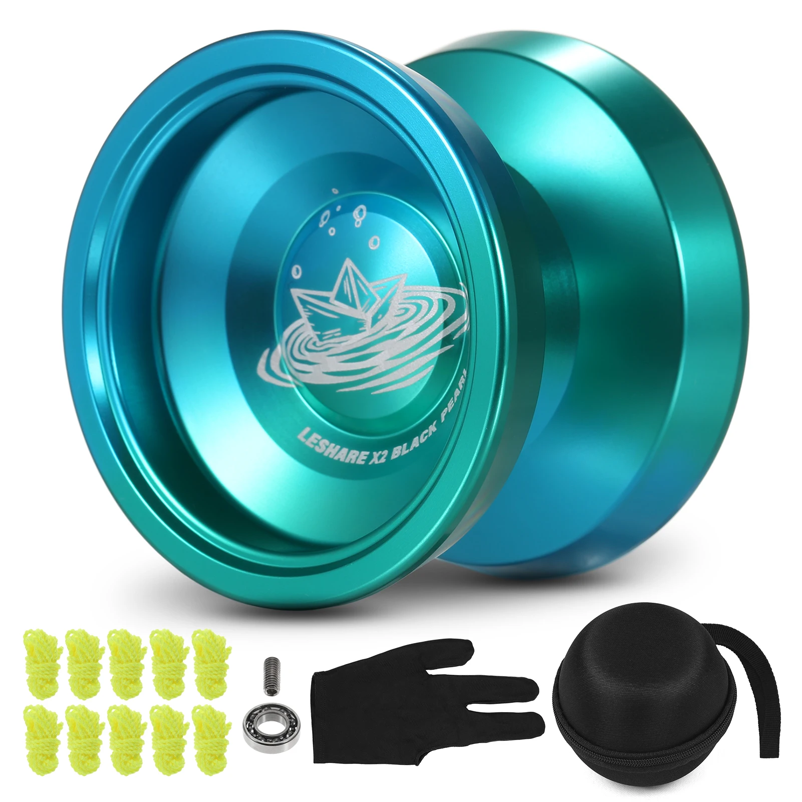 

Aluminum Yoyo Ball Competitive Yo Yo Gift with Bearing Strings Glove and Storage Case competitive yoyo ball
