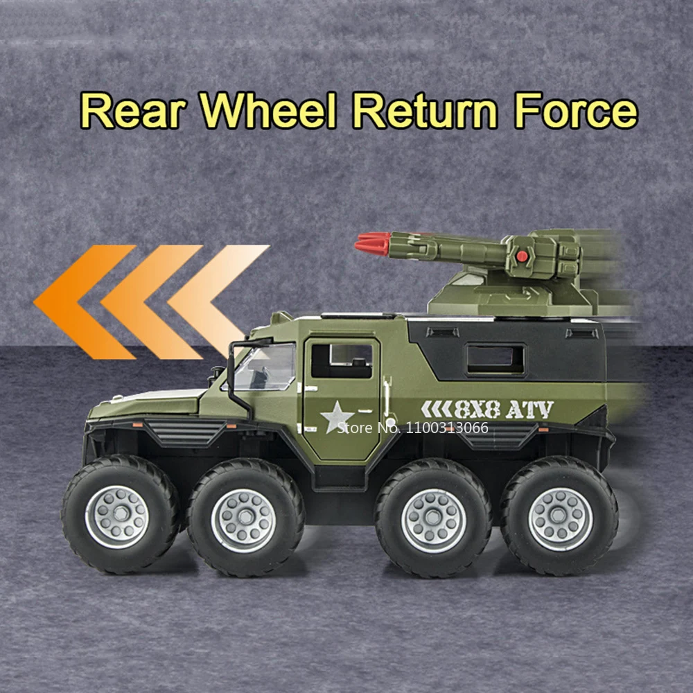 Modèle Avtoros Shaman, voitures de Police en alliage moulé sous pression, jouets portes ouvertes, musique légère, voiture blindée Miniature pour garçons, cadeaux parfaits, échelle 1:32