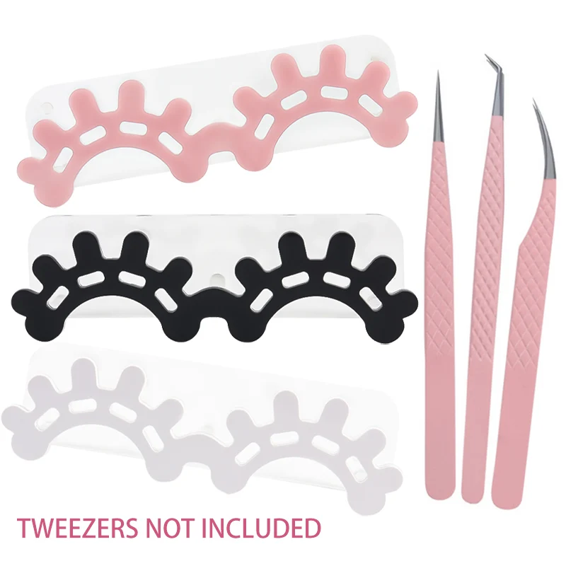 Soporte para pinzas de pestañas acrílicas, estante de almacenamiento para pinzas con 8 agujeros, organizador, extensión de pestañas, herramientas de maquillaje para tatuaje de uñas
