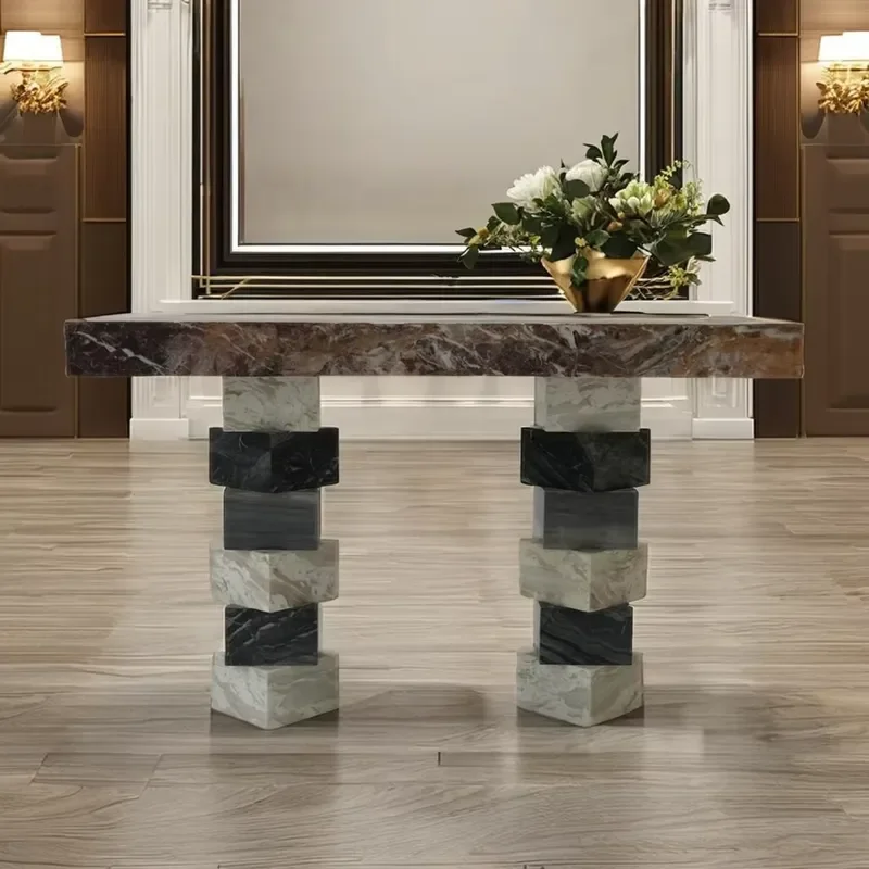 Design Desktop Living Room Marble Console Entrance Table