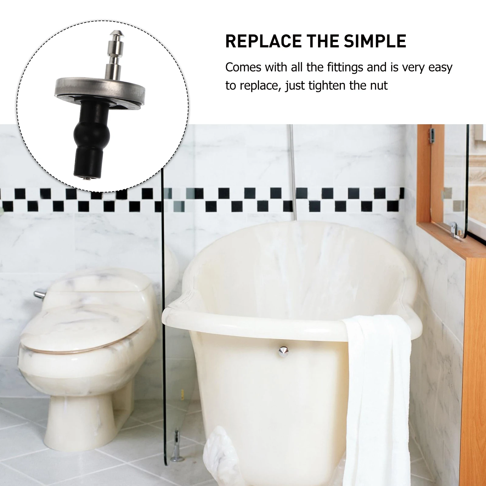 

1 Universal Fixing Hinges Stainless Steel Durable Easy Install Strong Support Replacement Accessories Hinges Fittings Seat
