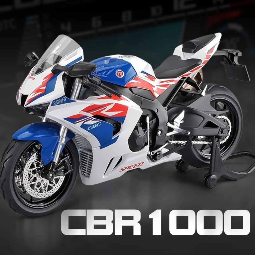 

1:12 HONDA CBR1000 CB400X Мотоцикл Игрушечная модель автомобиля из сплава, литой под давлением выдвижной штатив, амортизирующие модели, праздничные подарки