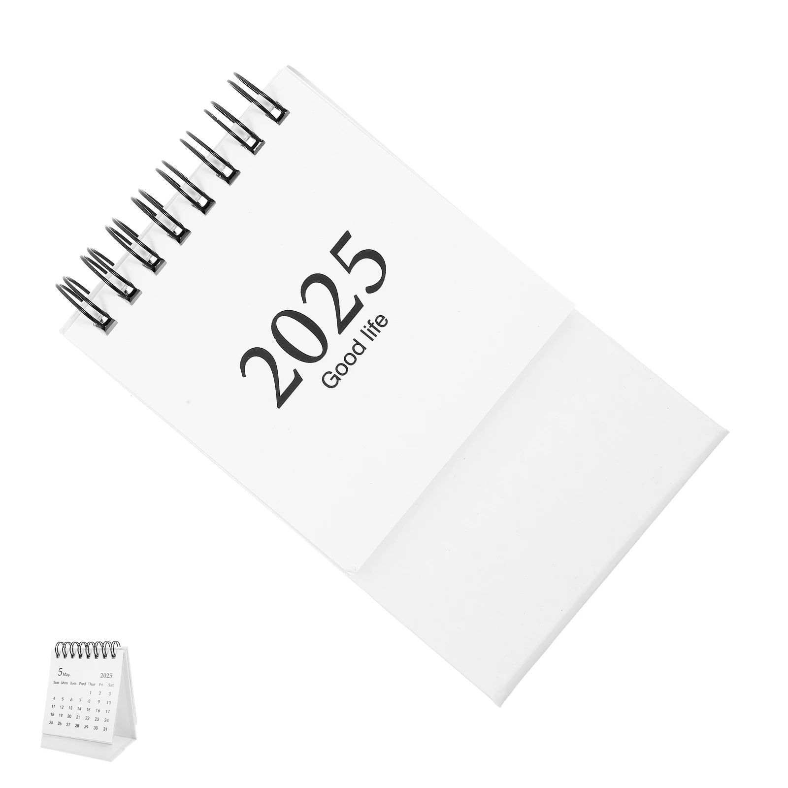 

Мини-настольный календарь 2024 2025, маленький спиральный флип-настольный настольный ежемесячный офисный календарь-планировщик, маленькие настольные календари