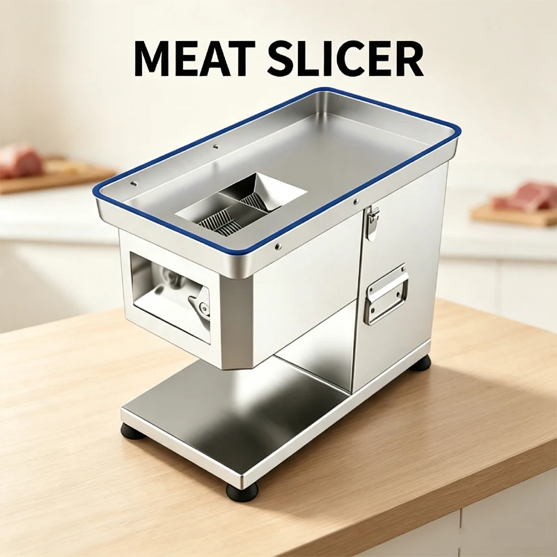 Multifunctional Electric Stainless Steel Meat Cutting Machine Commercial Pork Beef Mutton Meat Slicer Shredded Minced Machine
