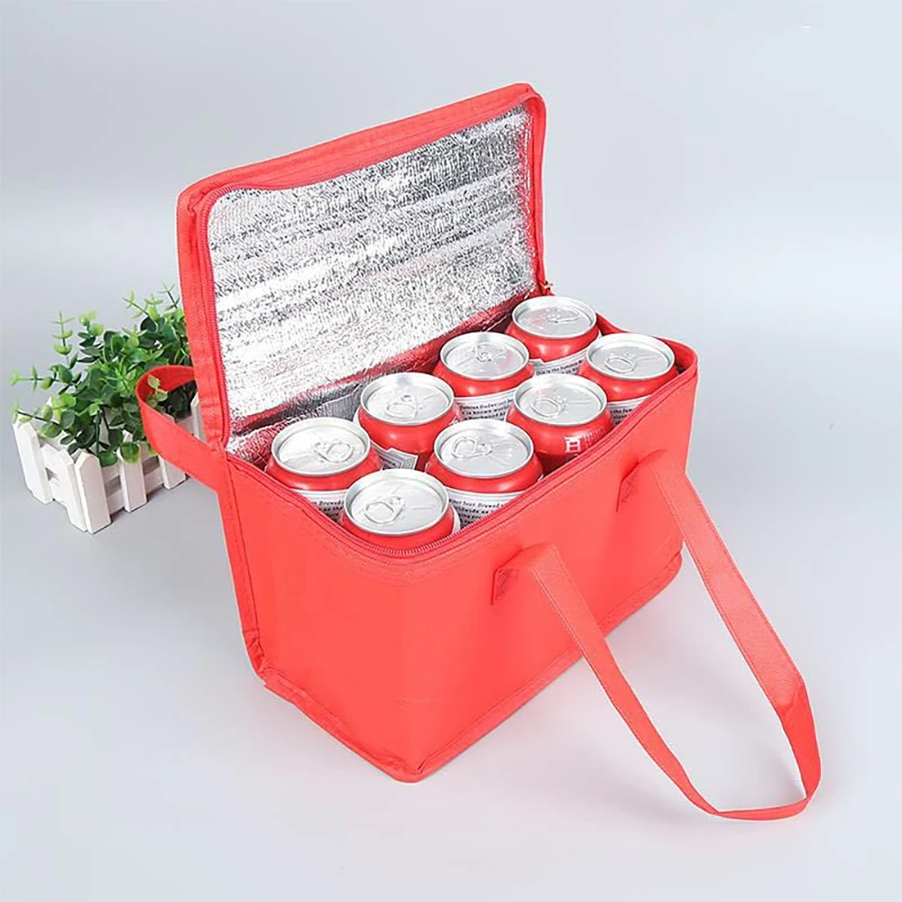 Caja enfriadora de cerveza con aislamiento térmico portátil, bolsas Bento para acampar al aire libre, viajes, barbacoa, bebida, paquete con