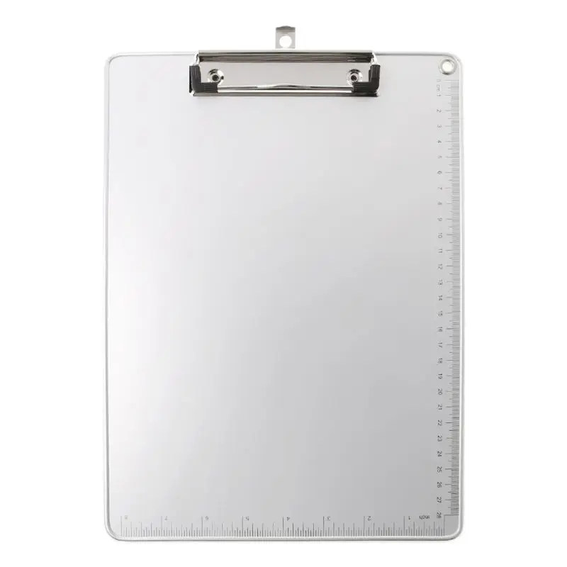 Portable Aluminum Alloy Writing Clip Board Antislip File Hardboard Paper H