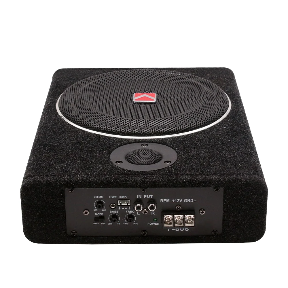 

12V Ultra-thin Car Active Subwoofer Hot Sale Dj Subwoofer Speaker Trapezoid Car Audio Subwoofer Under Seat Slim Woofer