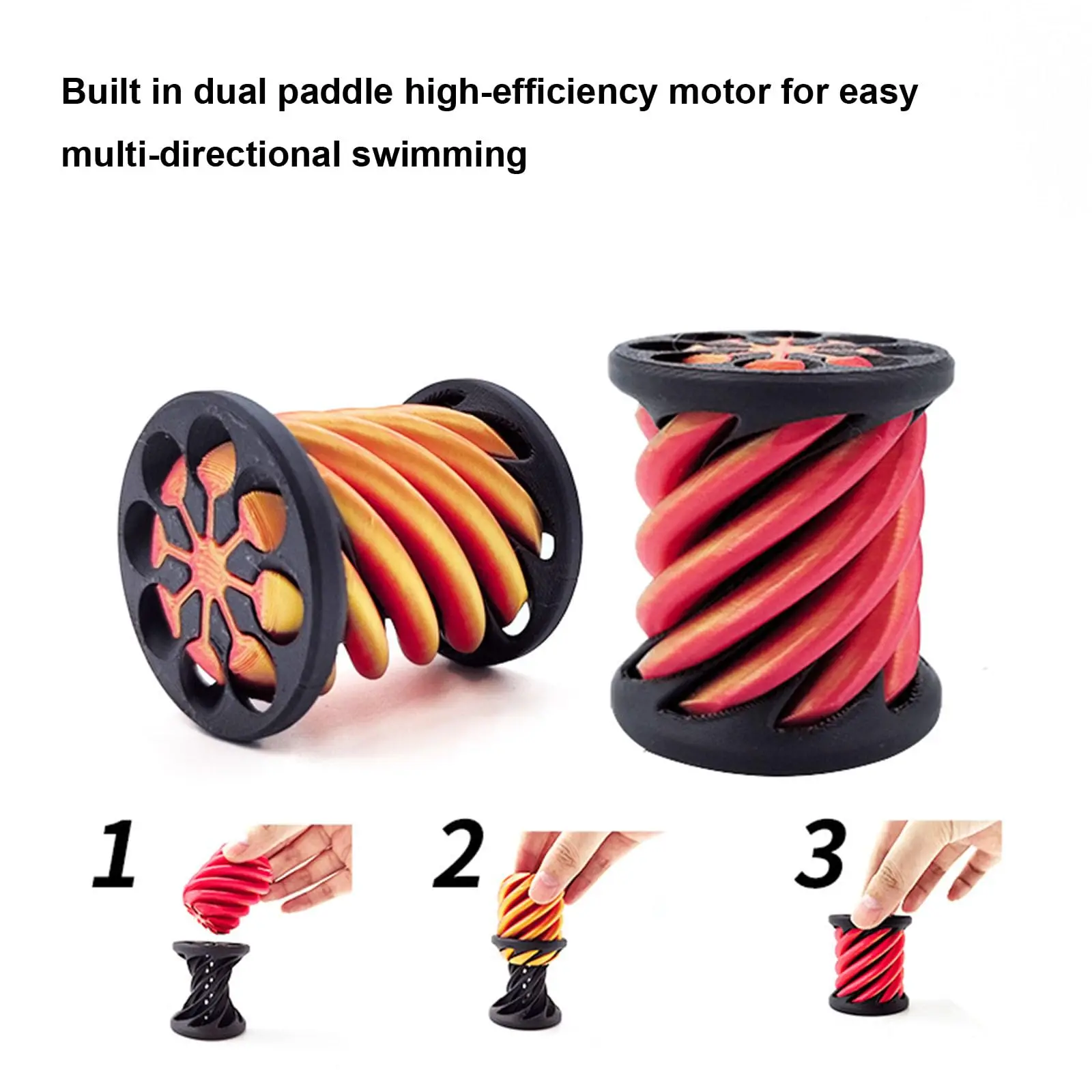 Impossible Pyramid Passthrough Toy,Helix Nut Spiral Cone Fiddle Fidget Toy,Mini Vortex Thread Illusion for Home Office Desk Gift