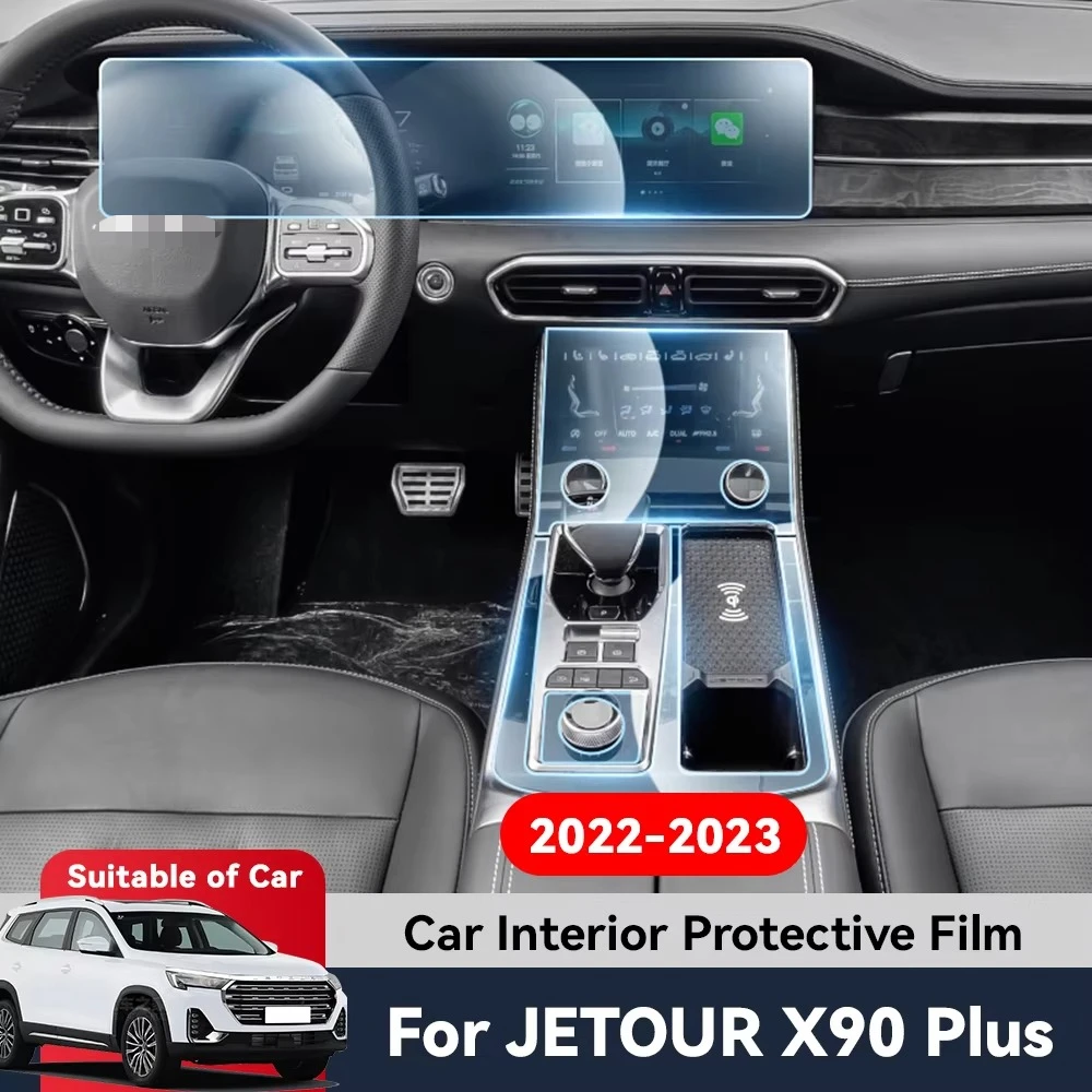 Car Central Control TPU Navigation Anti Scratch interior Protection Film Navigation For JETOUR X90 PLUS 2022 2023 Accessories