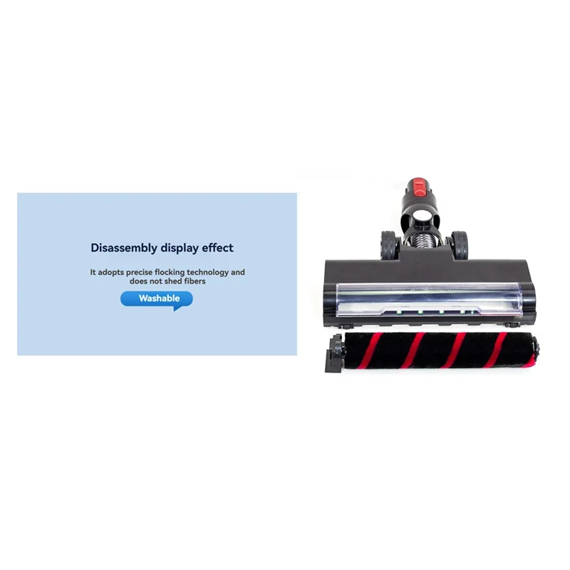 

A005-For Dyson V7 V8 V10 V11 V15 Vacuum Cleaner Replacement Floor Brush Head With LED Dust Lights Parts