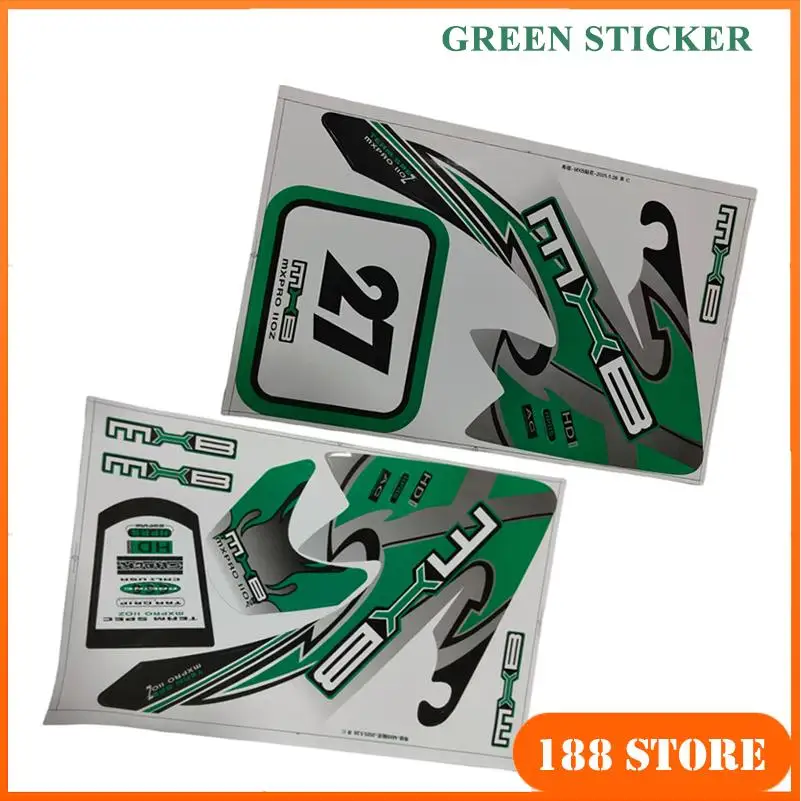 Pegatina Kohis para Motocicleta de Carreras, Adhesivo Verde para Motocicleta CRF 50cc, Calcomanías para Motocross CRF 50cc
