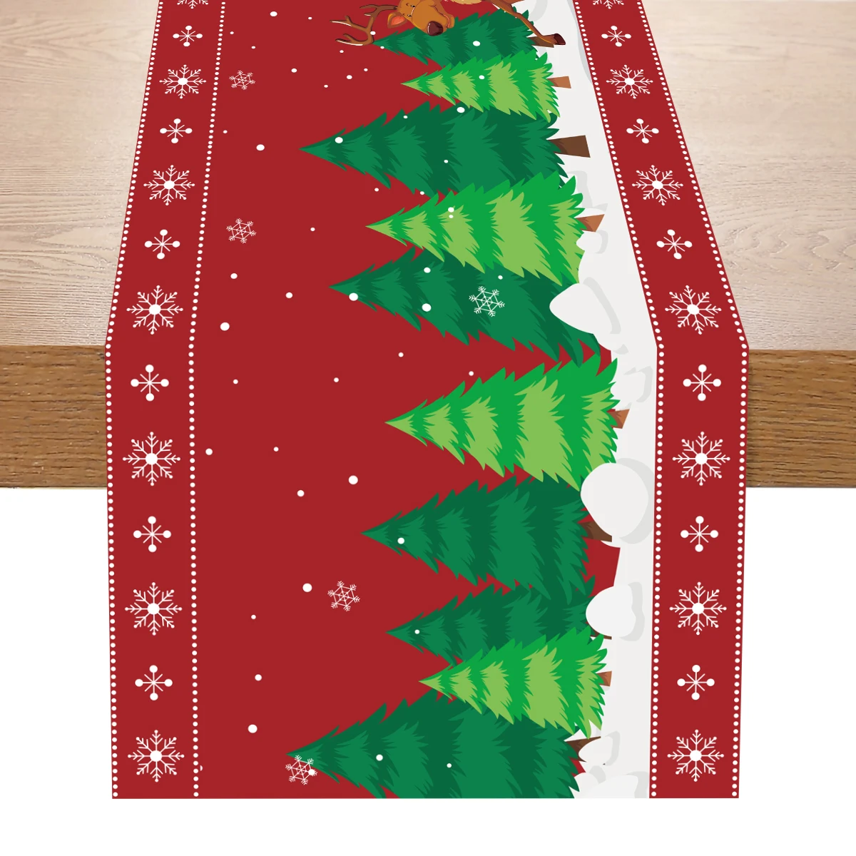 2024 Christmas Table Runner Cloth Christmas Decoration For Home Tablecloth Xmas Natal Noel New Year 2025 Merry Cristmas Ornament