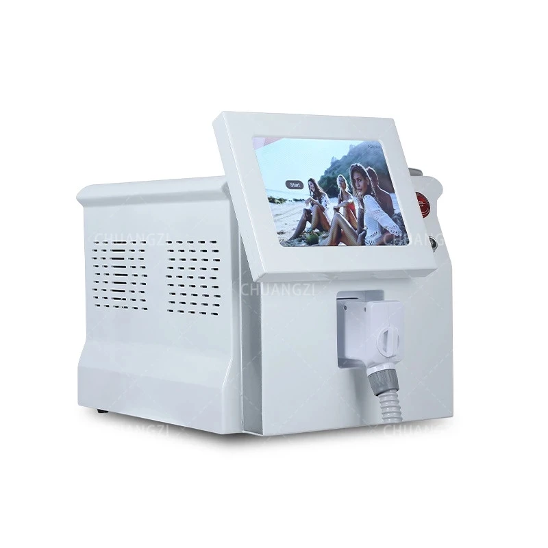 808nm Alexandrite Professional Soprano Diode Ice Titanium Laser Body Hair Removal Machine 3 Wave Device Permanent CE Woman