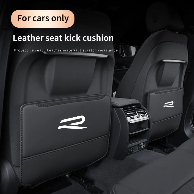 For Volkswagen R GTI Golf Tiguan Passat Touareg Magotan Scirocco CC Car Seat Back Protection Anti-Kick Pad Rear Seat Storage Bag