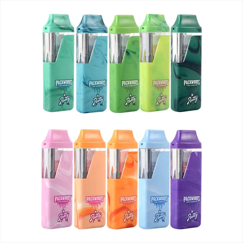 Packwood X Runtz Vape القلم ، السجائر الإلكترونية ، 1.0 مللي جراب خرطوشة فارغة ، شاحن USB ، Vape لعربات النفط سميكة ، 10-30 قطعة