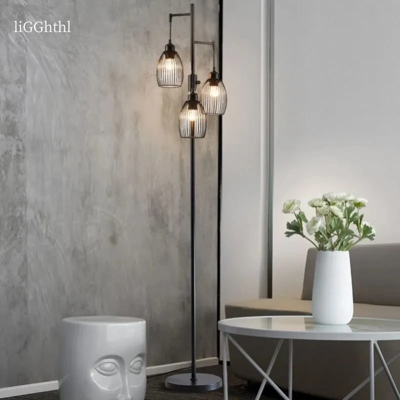 

American Simple Lattice Floor Lamp Light Luxury Pastoral Style Suitable For Decorative Lights In The Bedroom Living Room