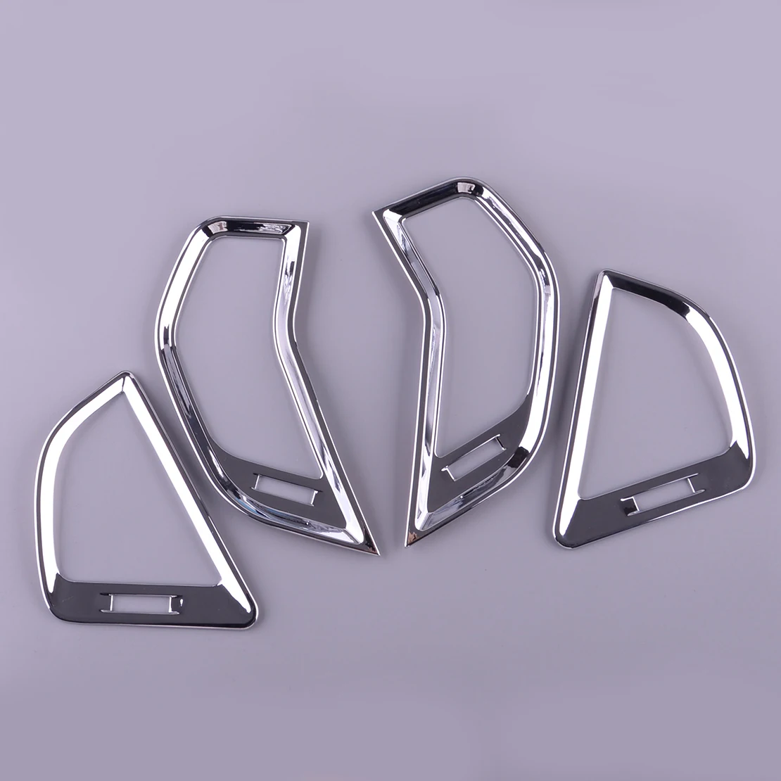 1 Set Car Front Air Outlet Vent Cover Trim Decal Fit for Hyundai Santa Fe 2013 2014 2015 2016 2017 2018 Chrome Style ABS Plastic