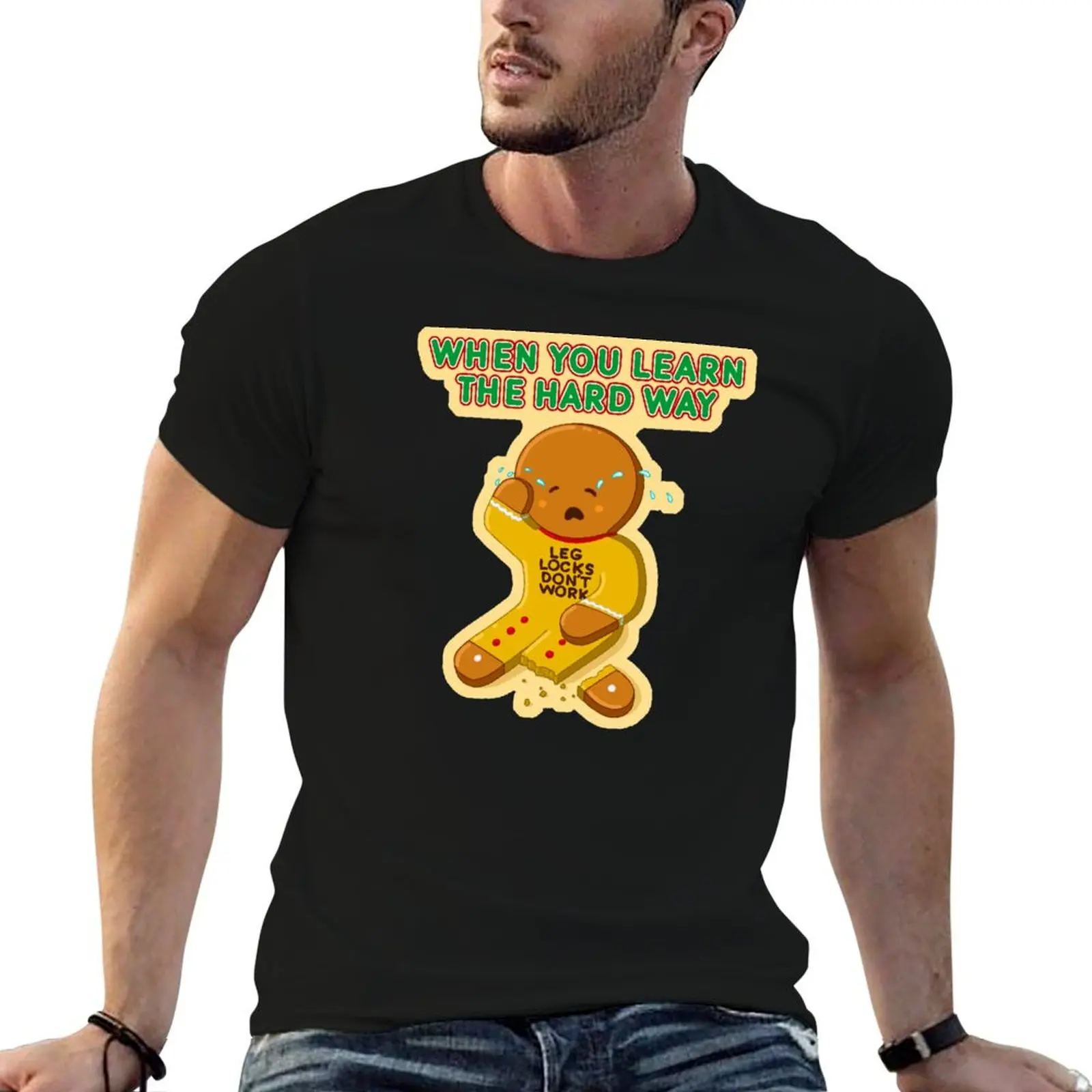 

Jiu Jitsu Christmas - Ginger bread man leg lock - BJJ gift T-Shirt funny t shirts dark humor t shirt personalised T-Shirt