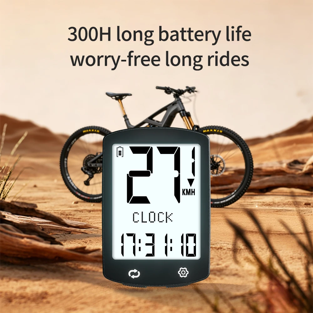 

Large Screen Wireless Bicycle Computer Ultra-Long Standby Cycling Speedometer Odometer for Sports&Fitness Bike Computer