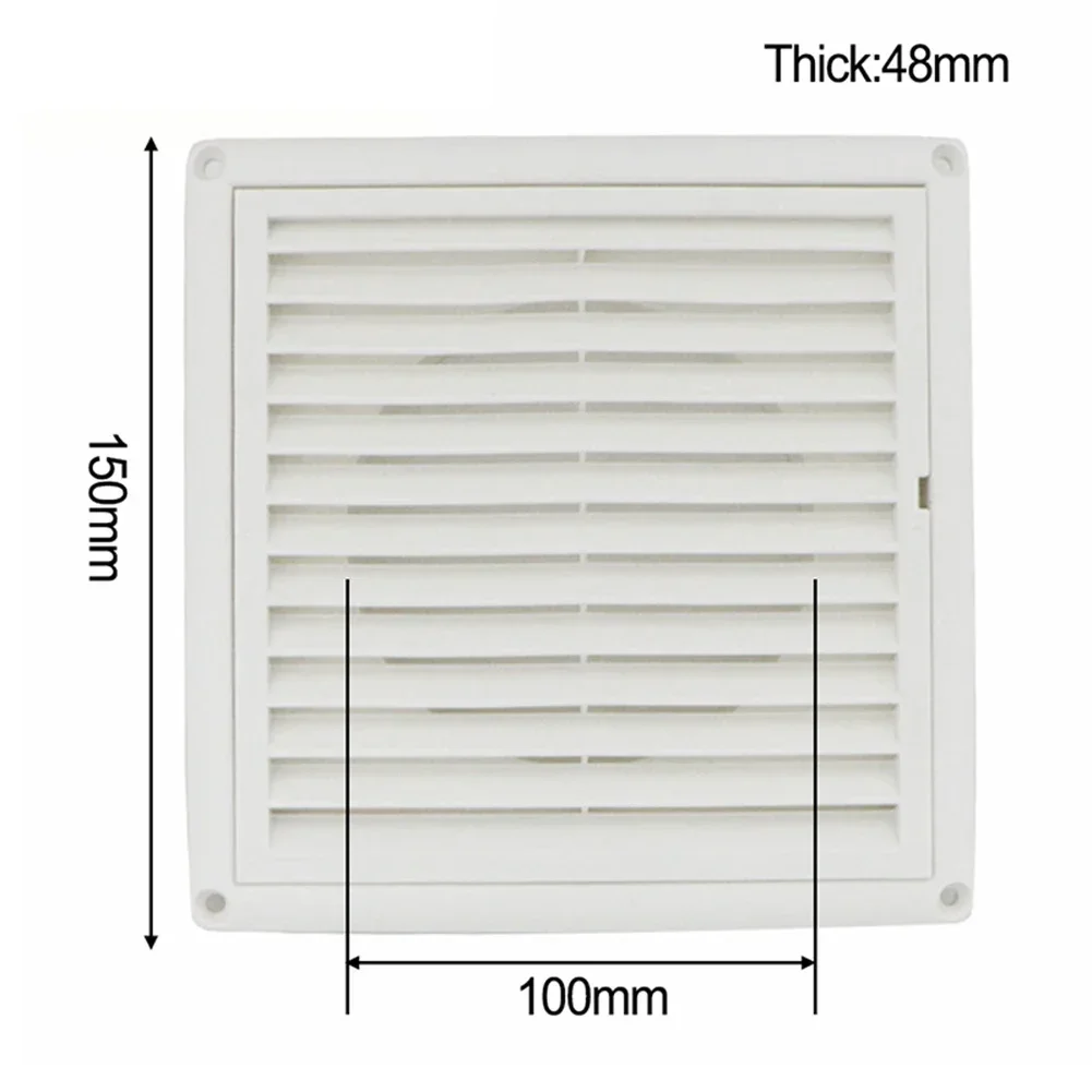 

Air Vent Grille With Fly Screen / External Internal Ducting Ventilation Cover Anti Aging Louver Exhaust Grille Replacement New