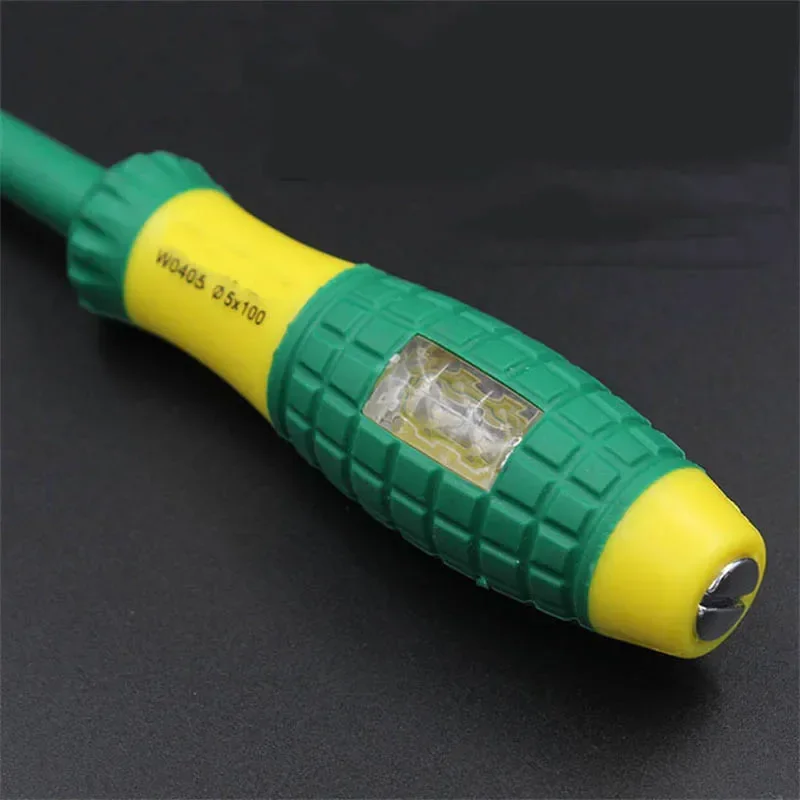 Tester Pen Voltage Indicator 220v Induction Power Detector Pen Slotted Screwdriver Electrician Tool Non-Contact Insulated Tester