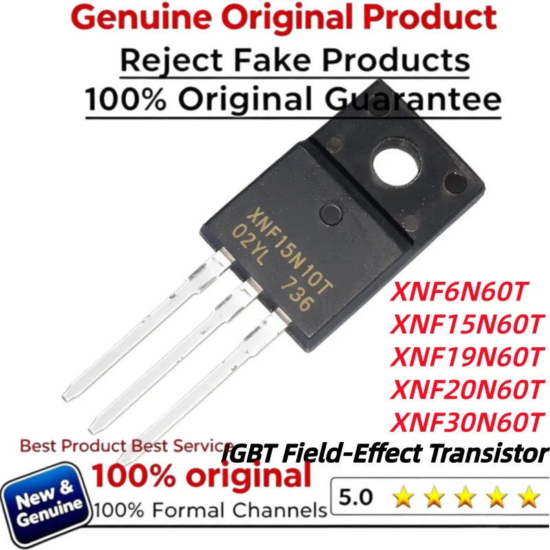 10PCS new Original XNF6N60T XNF15N60T XNF19N60T XNF20N60T XNF30N60T TO220FPlastic sealing Brand new field-effect transistor